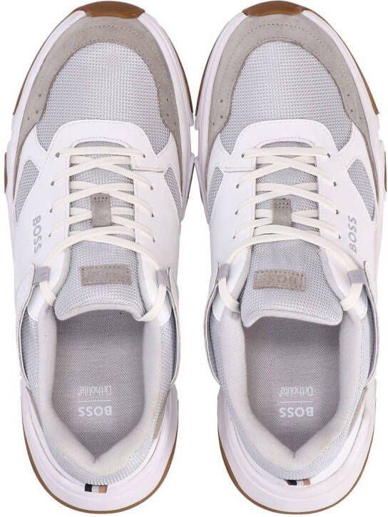 BOSS panelled-design low-top sneakers White