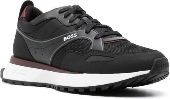 BOSS panelled low-top sneakers Black