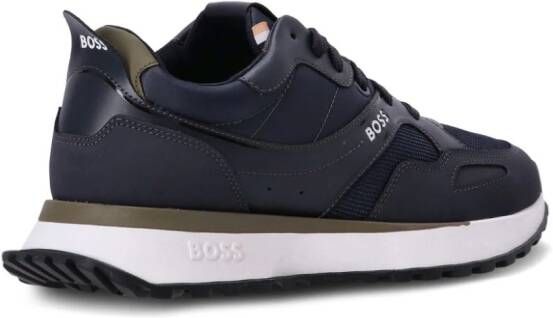 BOSS panelled low-top sneakers Blue
