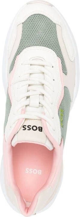 BOSS panelled multicolour sneakers Neutrals