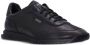 BOSS perforated low-top leather sneakers Black - Thumbnail 2