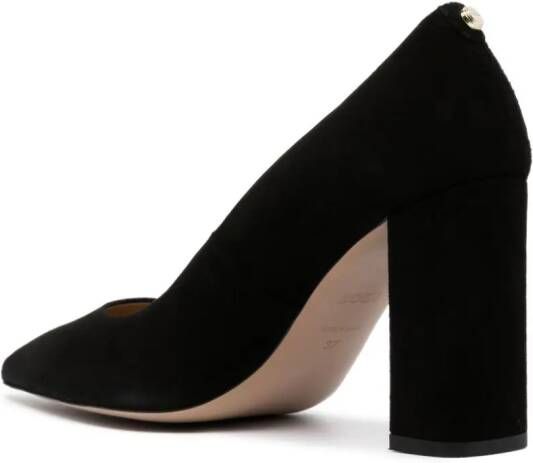BOSS pointed-toe 95mm suede pumps Black