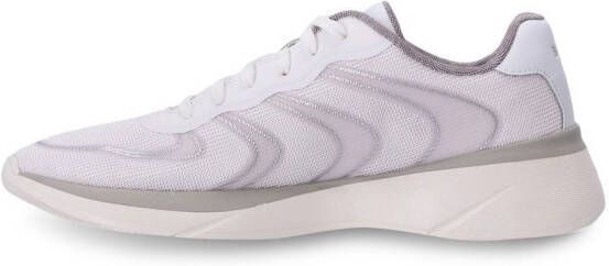BOSS reflective-detail mesh low-top sneakers White
