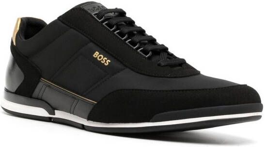 BOSS side logo-print detail sneakers Black