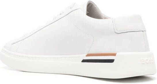 BOSS stripe-trim low-top sneakers White