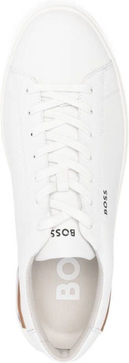 BOSS stripe-trim low-top sneakers White