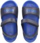 BOSS two-tone touch-strap sandals Blue - Thumbnail 4
