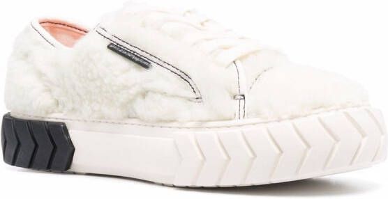 Both faux-fur sneakers White