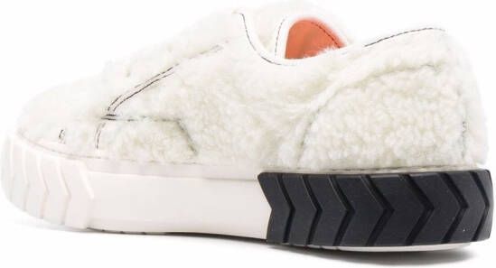 Both faux-fur sneakers White