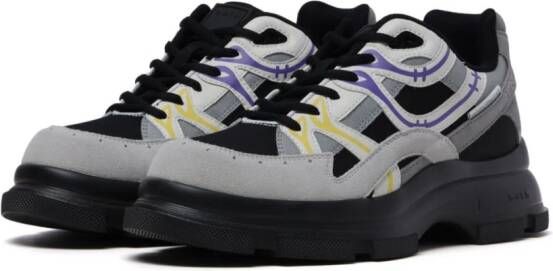 Both panelled chunky sneakers Black