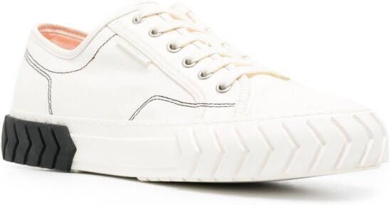 Both textured-sole sneakers White