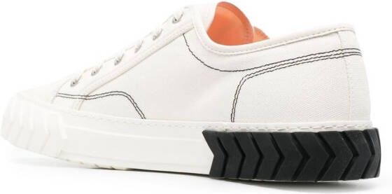 Both textured-sole sneakers White