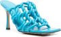 Bottega Veneta 100mm twisted interwoven leather sandals Blue - Thumbnail 2