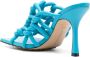 Bottega Veneta 100mm twisted interwoven leather sandals Blue - Thumbnail 3