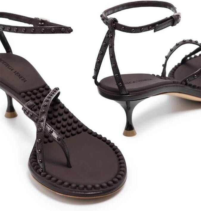 Bottega Veneta 55mm stud-embellished sandals Brown