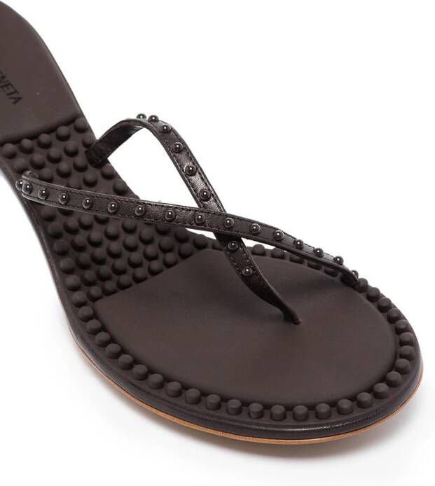 Bottega Veneta 55mm stud-embellished sandals Brown