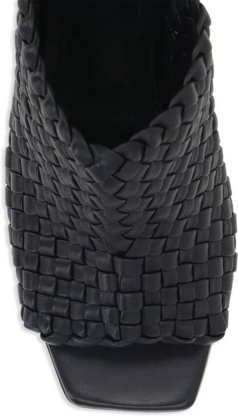 Bottega Veneta 90mm Intrecciato leather heels Black
