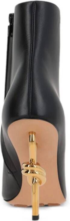 Bottega Veneta 90mm sculpted heel ankle boots Black
