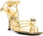 Bottega Veneta Adam 90mm metallic sandals Gold - Thumbnail 2
