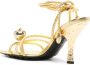 Bottega Veneta Adam 90mm metallic sandals Gold - Thumbnail 3