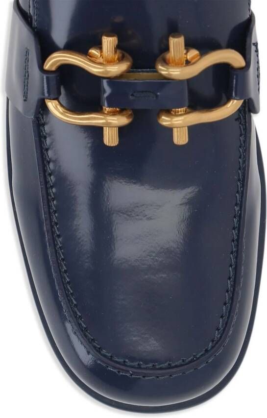 Bottega Veneta bucle-detail leather loafers Blue