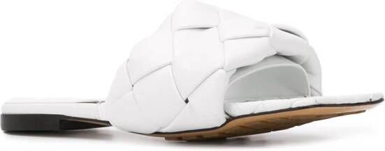Bottega Veneta BV Lido flat sandals White