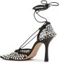 Bottega Veneta crystal-embellished tie-ankle sandals Black - Thumbnail 3