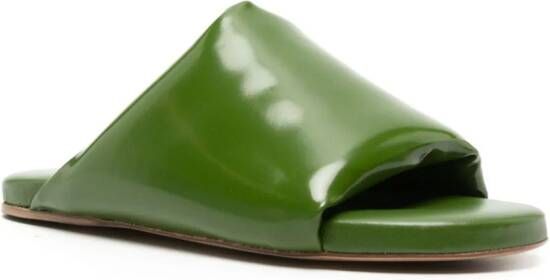 Bottega Veneta Cushion padded slides Green