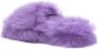 Bottega Veneta faux-fur slippers Purple - Thumbnail 3