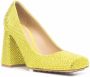 Bottega Veneta gem-embellished square-toe pumps Yellow - Thumbnail 2
