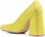 Bottega Veneta gem-embellished square-toe pumps Yellow - Thumbnail 3