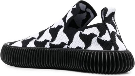 Bottega Veneta geometric-weave slip-on sneakers Black