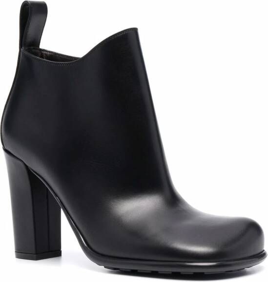 Bottega Veneta heeled leather boots Black