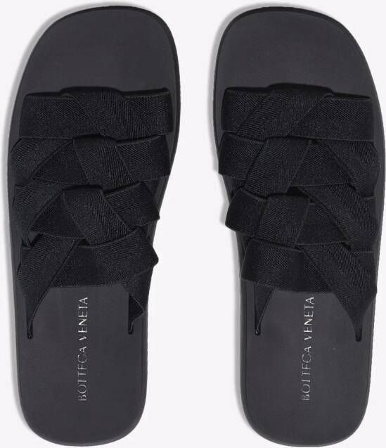 Bottega Veneta Intrecciato elasticated sandals Black