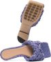 Bottega Veneta Intrecciato square toe slide sandals Purple - Thumbnail 2