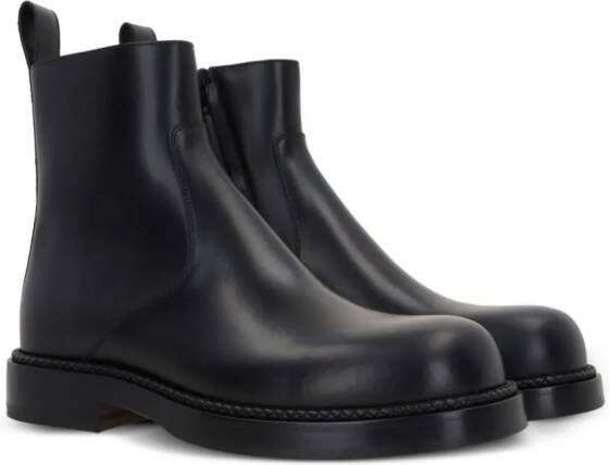 Bottega Veneta leather ankle boots Black