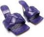 Bottega Veneta Lido 90mm woven sandals Purple - Thumbnail 2