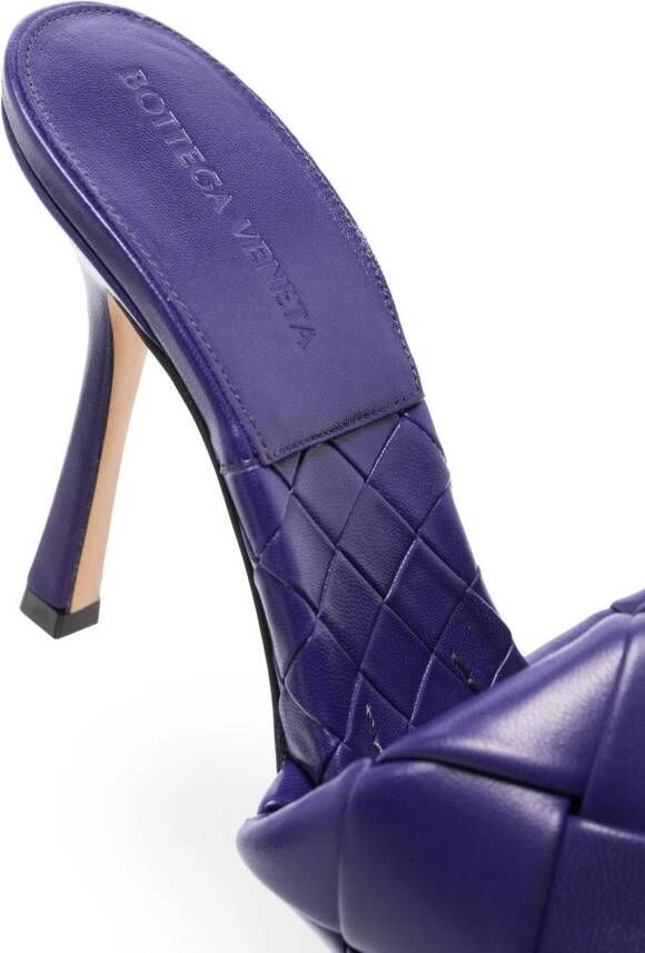 Bottega Veneta Lido 90mm woven sandals Purple
