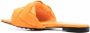 Bottega Veneta Lido intrecciato flat sandals Orange - Thumbnail 3