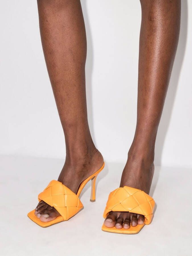 Bottega Veneta Lido maxi 90mm sandals Orange