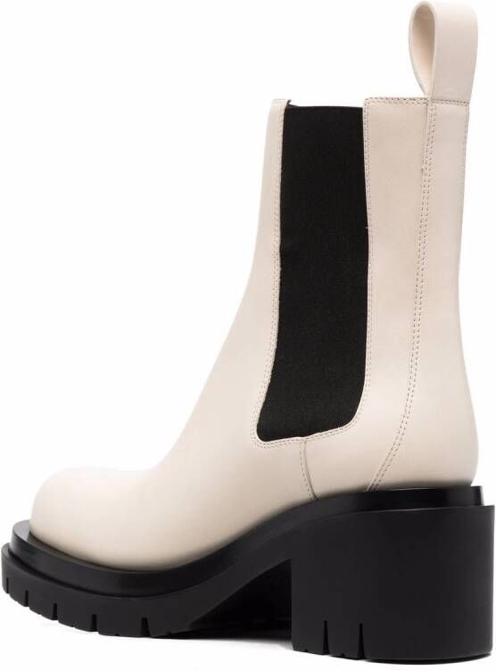 Bottega Veneta Lug leather ankle boots Neutrals
