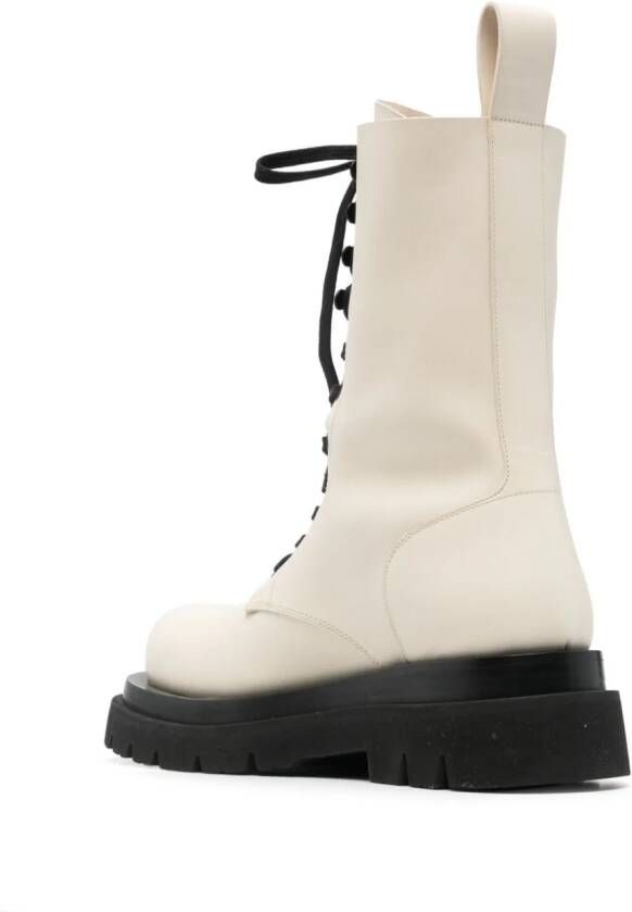 Bottega Veneta Lug leather boots Neutrals