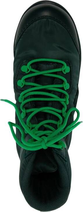 Bottega Veneta oversize-sole lace-up boots Green
