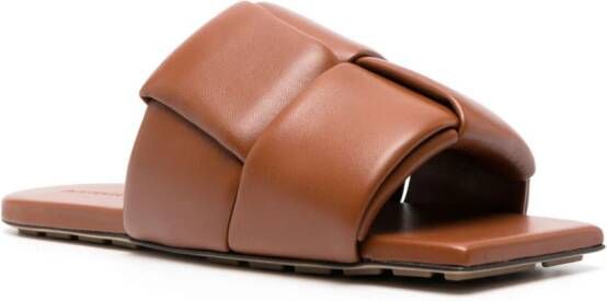 Bottega Veneta Patch flat sandals Brown