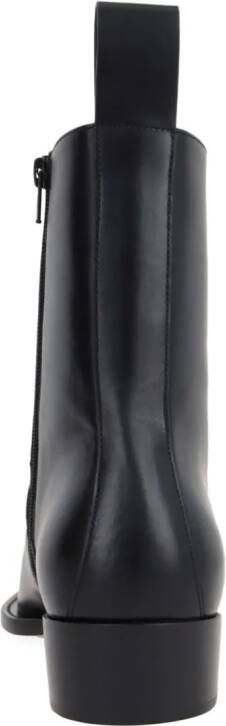 Bottega Veneta pointed-toe leather boots Black