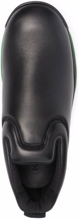 Bottega Veneta polished-finish ridged-sole sneakers Black