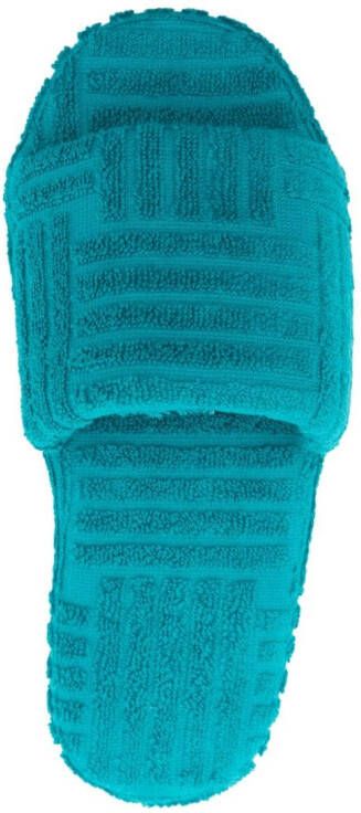 Bottega Veneta Pre-Owned Resort Sponge cloth slides Blue