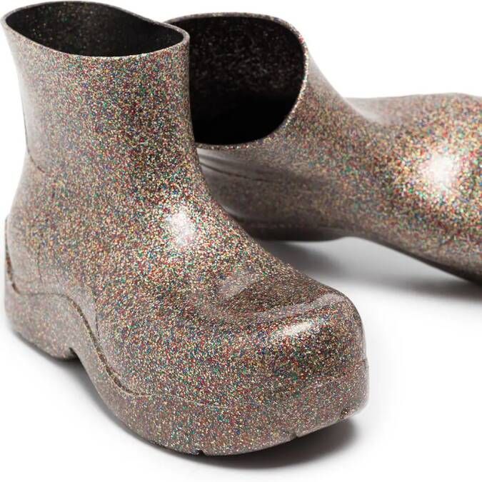 Bottega Veneta Puddle glitter boots Neutrals