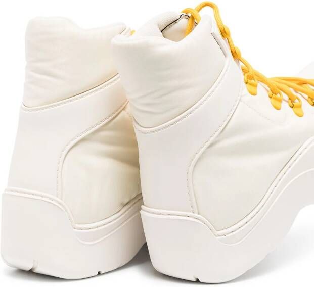 Bottega Veneta Puddle lace-up boots White