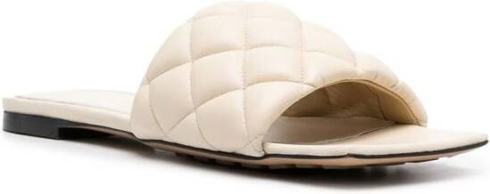 Bottega Veneta quilted panel sandals Neutrals